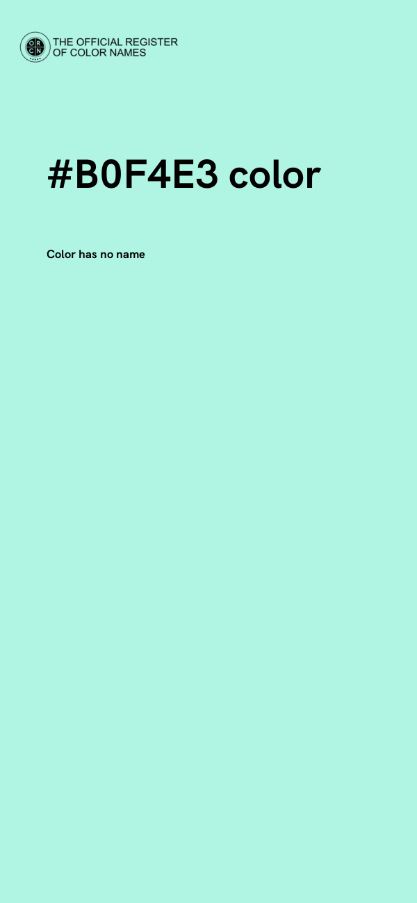 #B0F4E3 color image