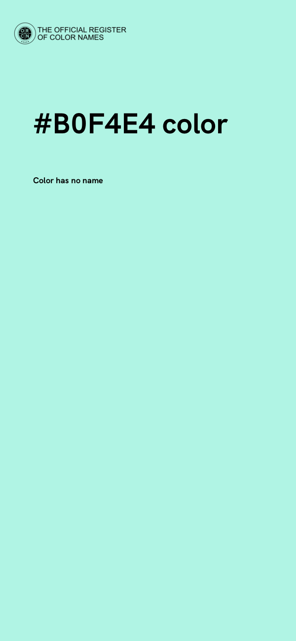 #B0F4E4 color image