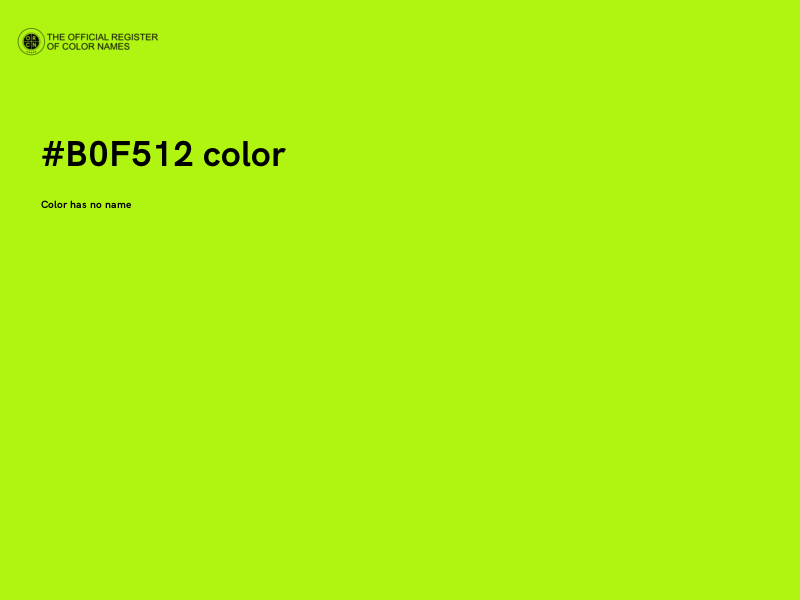 #B0F512 color image