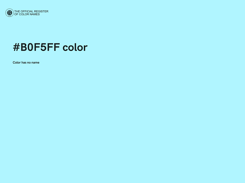 #B0F5FF color image