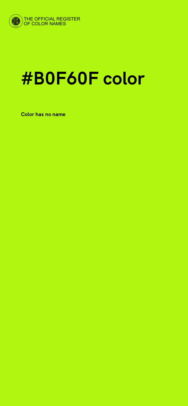 #B0F60F color image