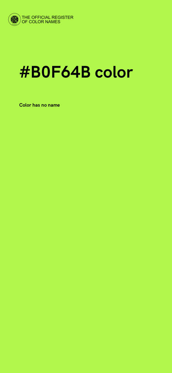 #B0F64B color image