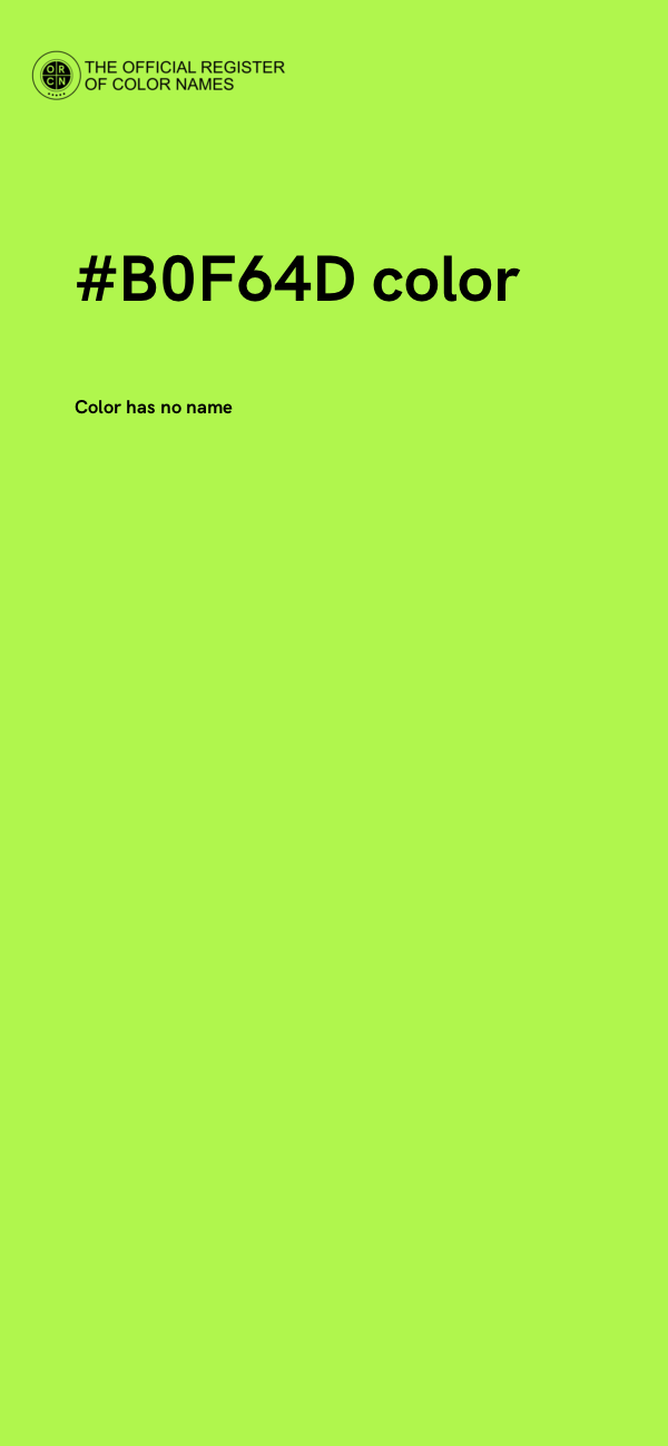 #B0F64D color image