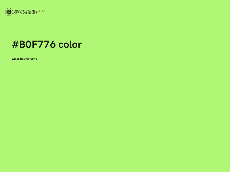 #B0F776 color image