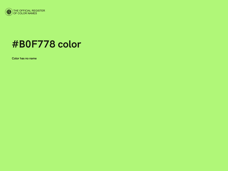 #B0F778 color image