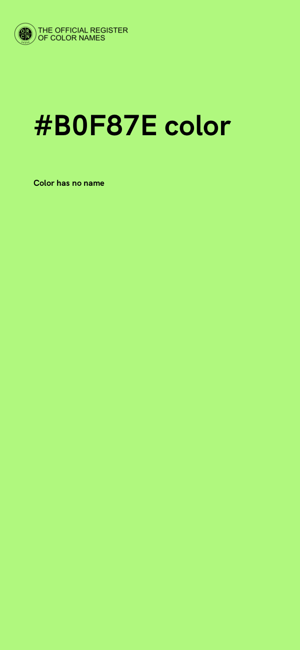 #B0F87E color image
