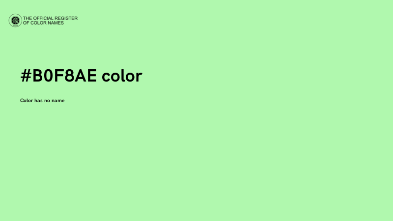 #B0F8AE color image