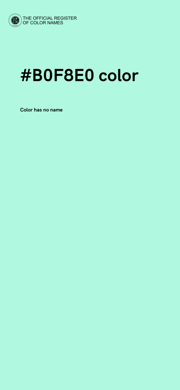 #B0F8E0 color image