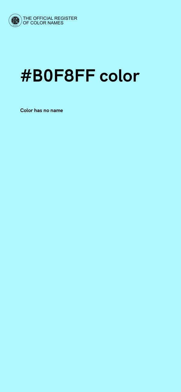 #B0F8FF color image