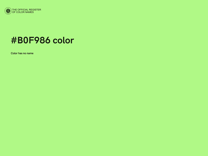 #B0F986 color image