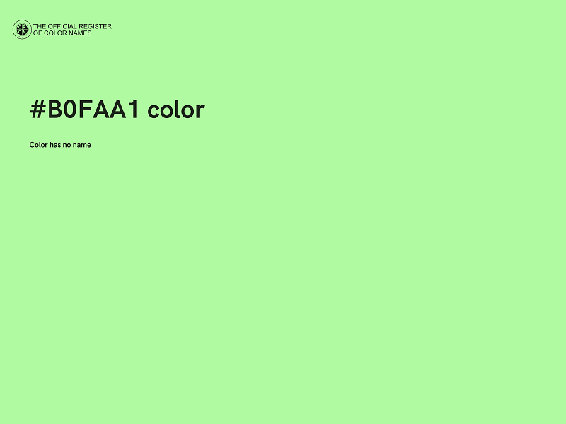 #B0FAA1 color image