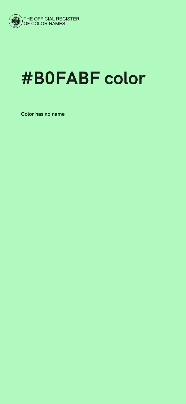 #B0FABF color image