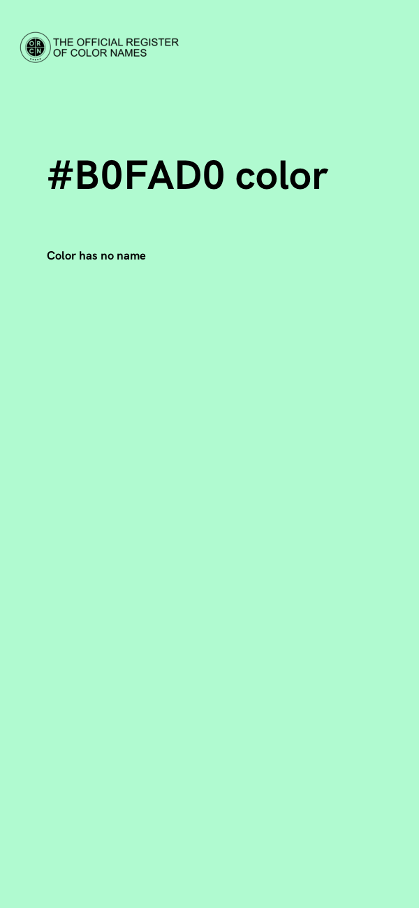 #B0FAD0 color image