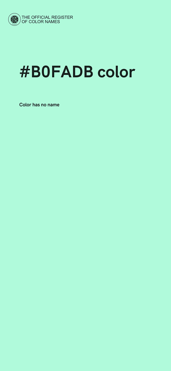 #B0FADB color image