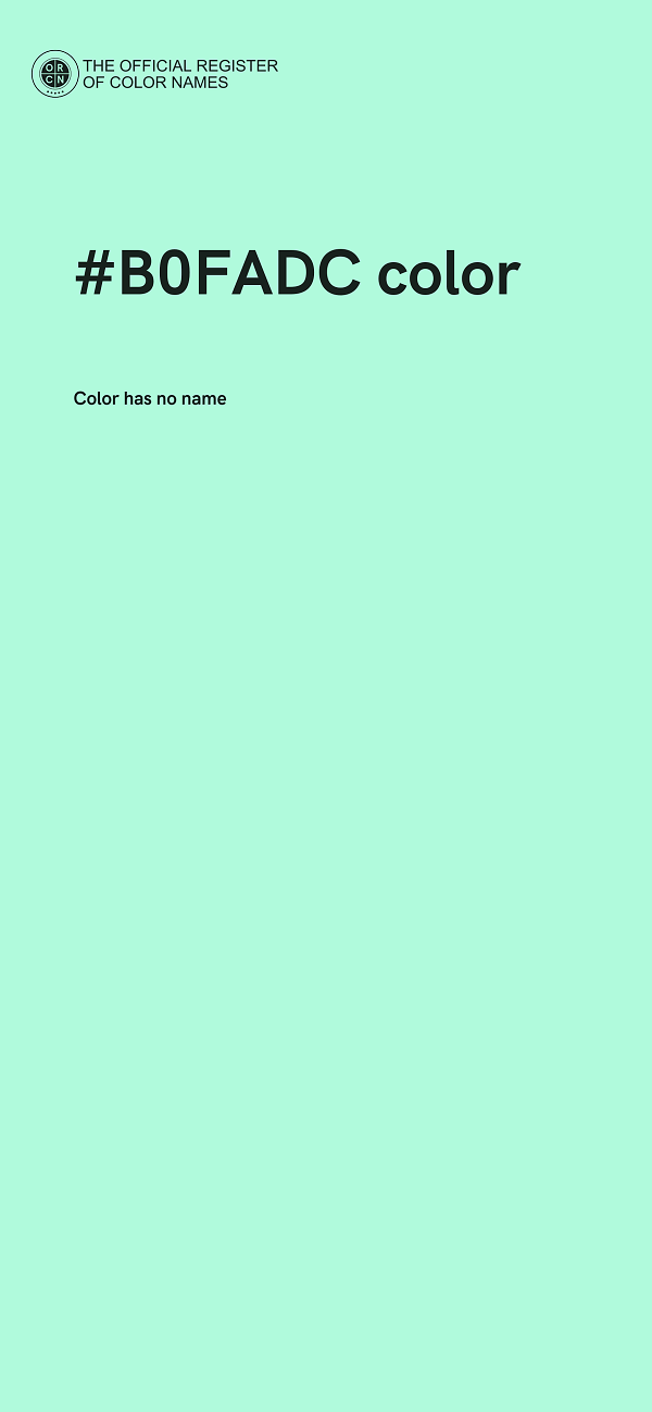#B0FADC color image