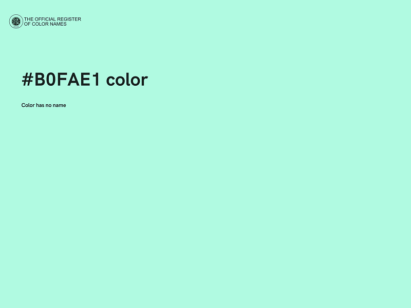 #B0FAE1 color image