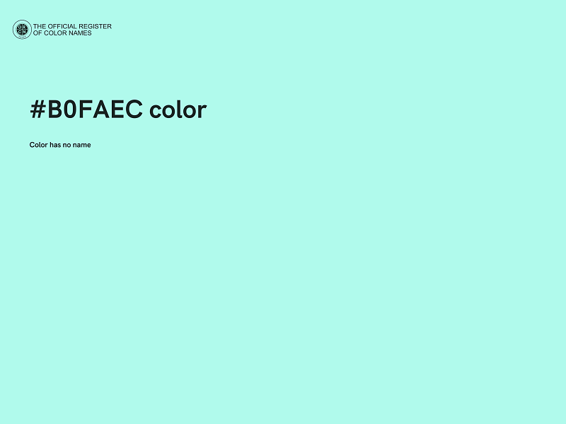 #B0FAEC color image