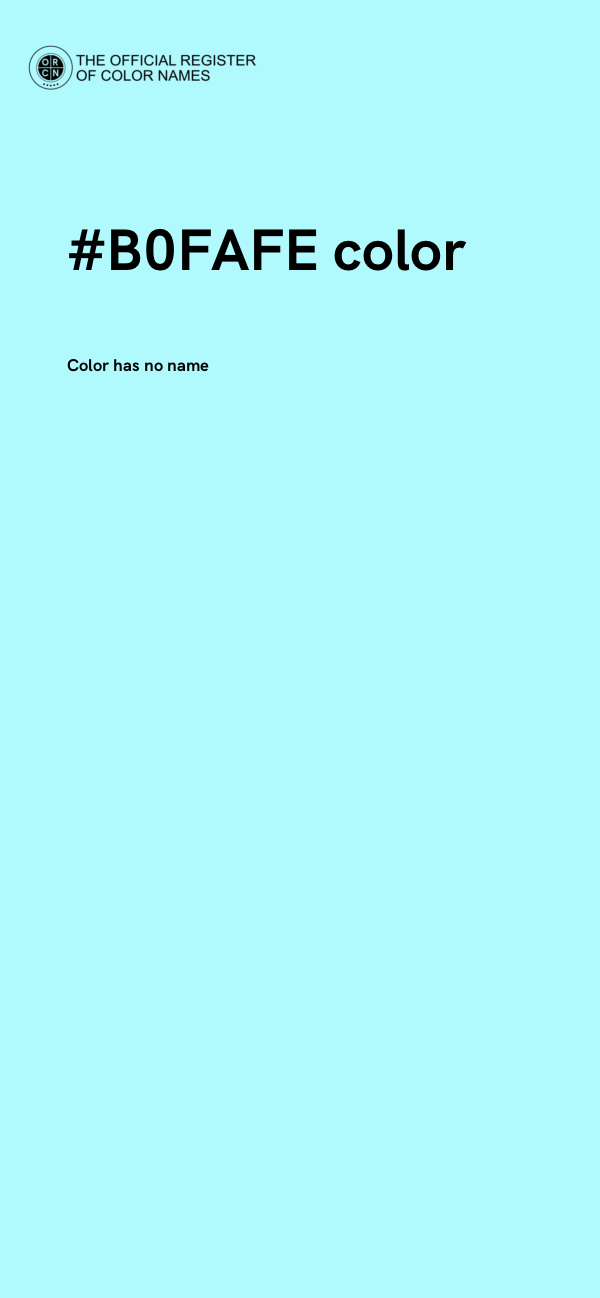#B0FAFE color image