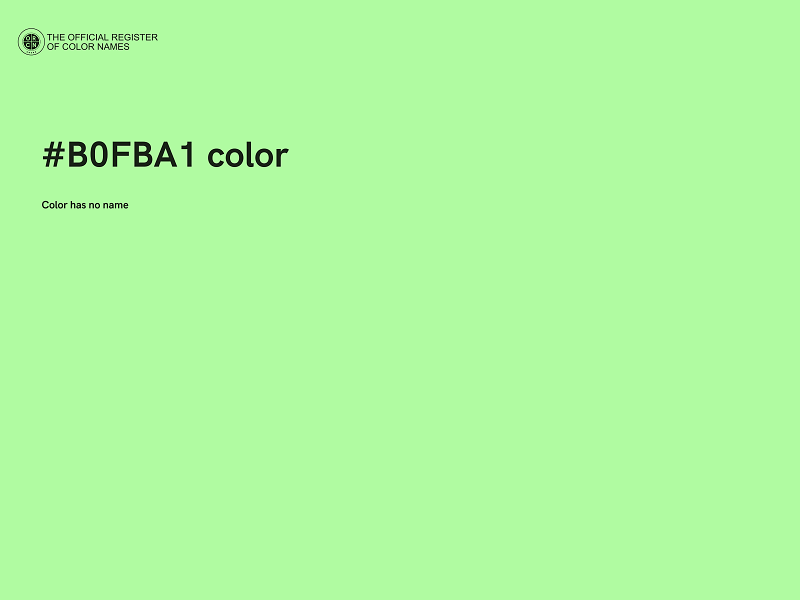 #B0FBA1 color image