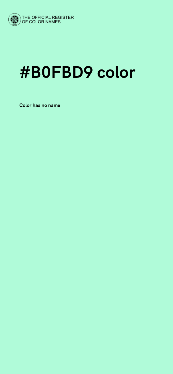 #B0FBD9 color image