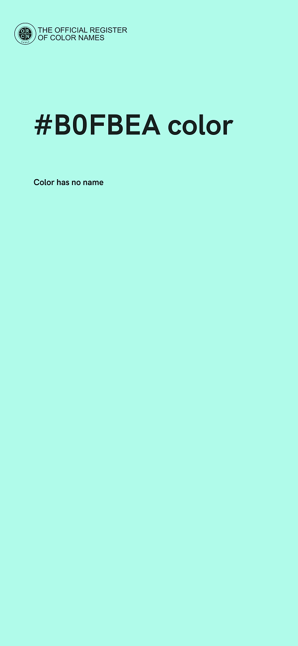#B0FBEA color image