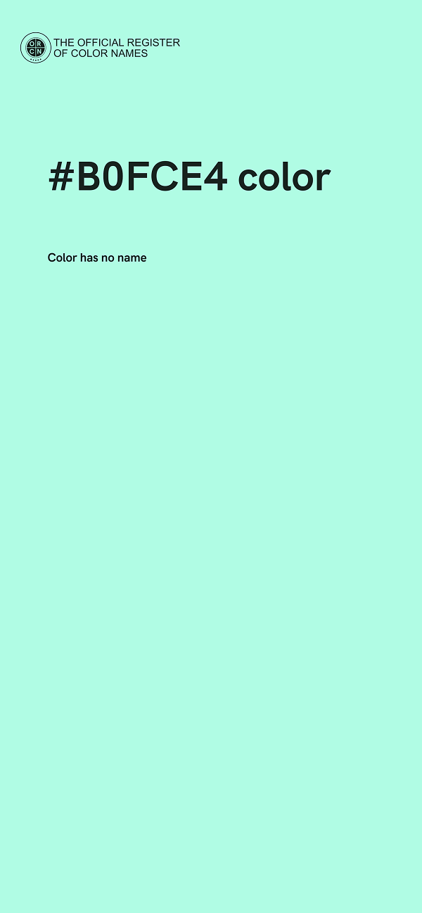 #B0FCE4 color image