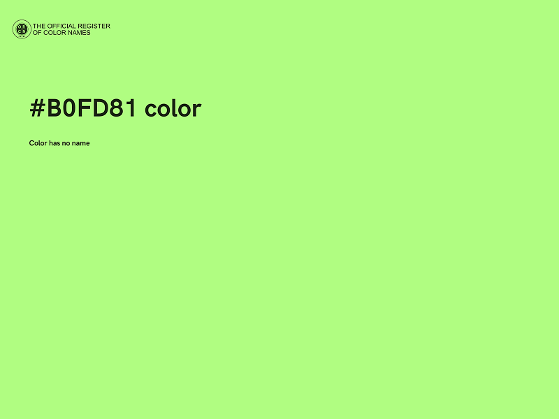 #B0FD81 color image