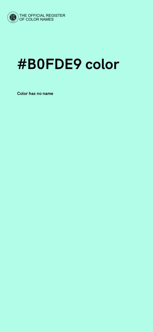 #B0FDE9 color image