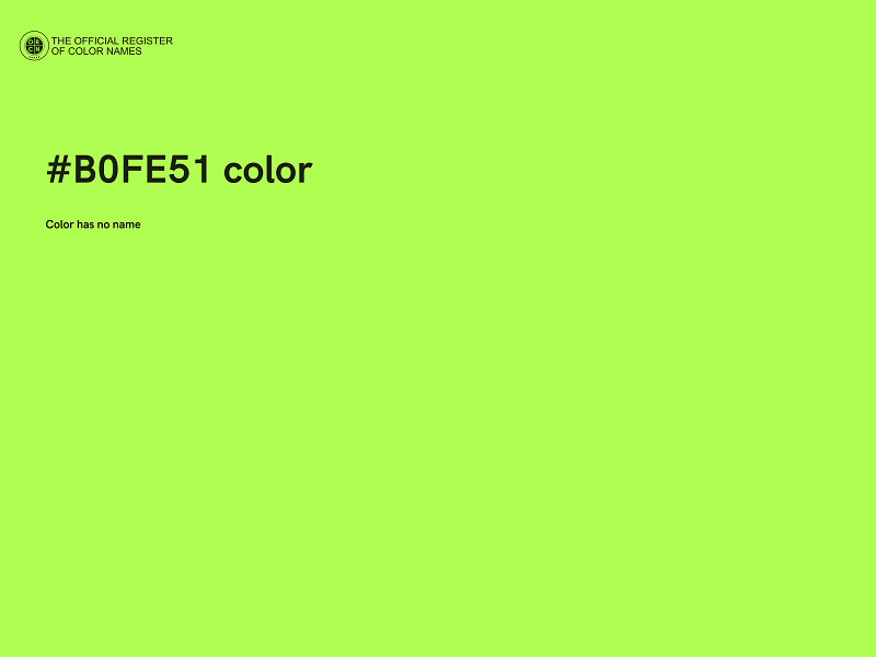 #B0FE51 color image