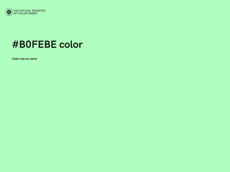 #B0FEBE color image