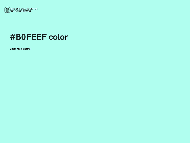 #B0FEEF color image