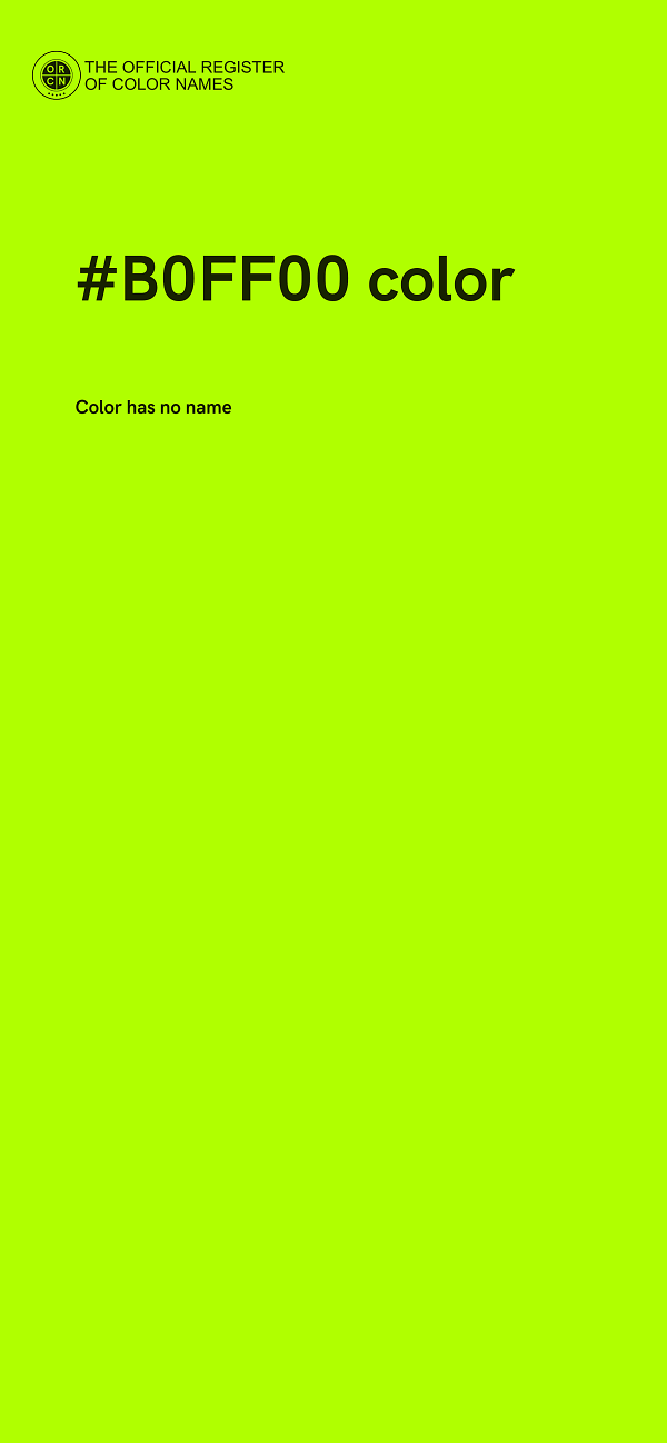 #B0FF00 color image