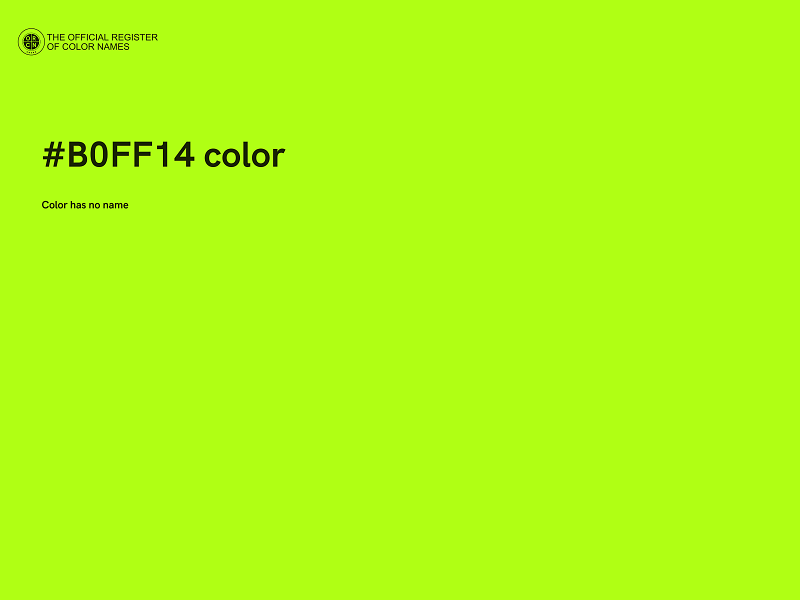 #B0FF14 color image
