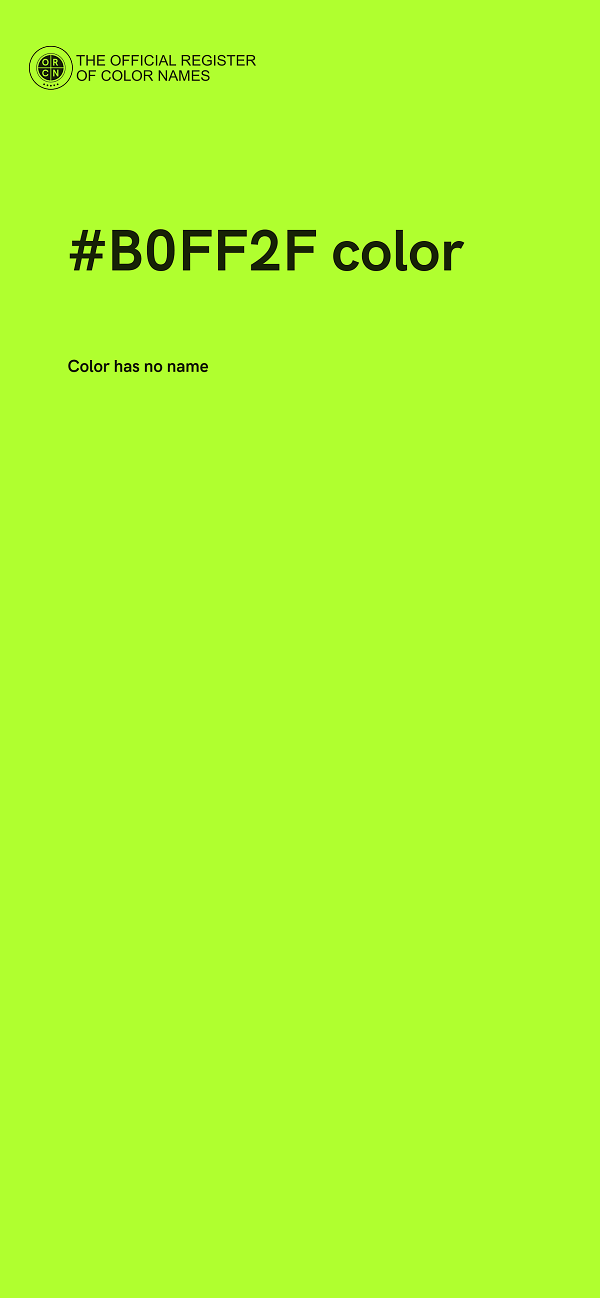 #B0FF2F color image