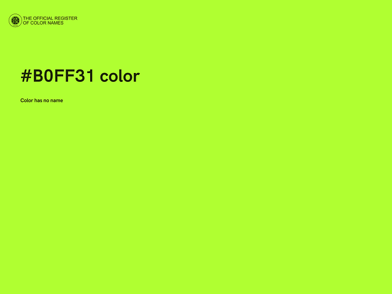 #B0FF31 color image
