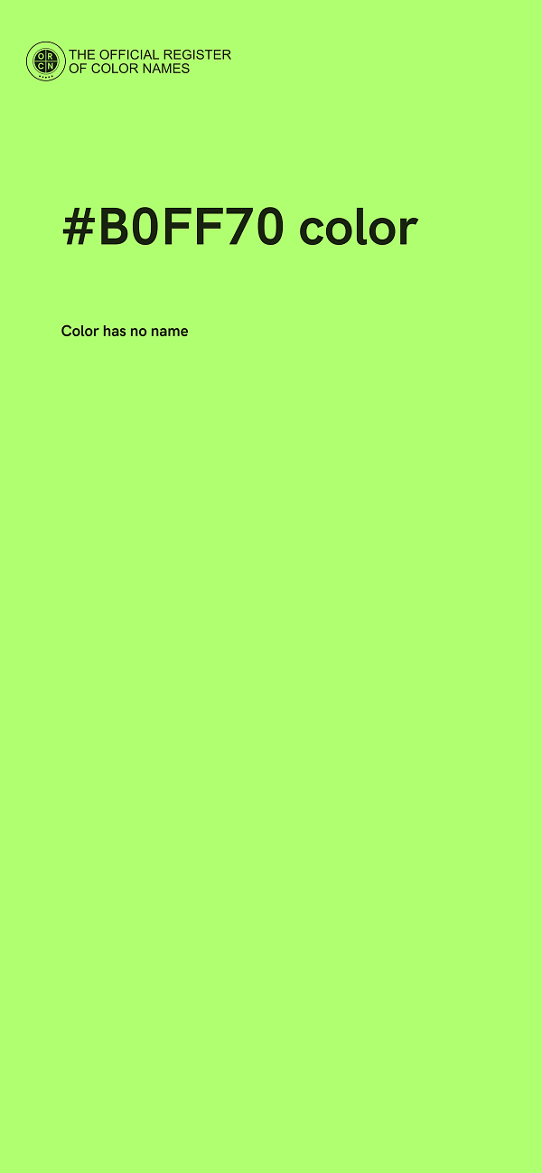 #B0FF70 color image