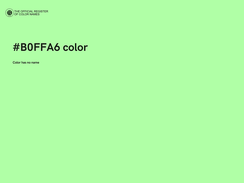 #B0FFA6 color image