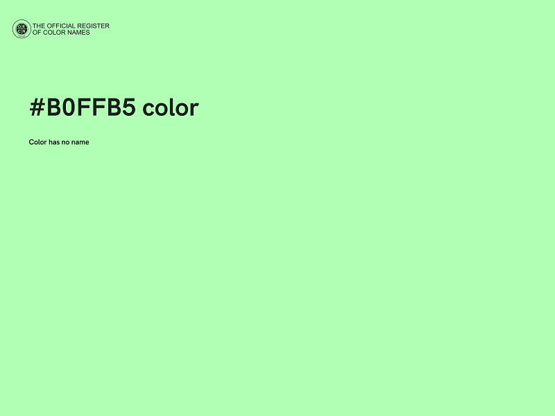#B0FFB5 color image