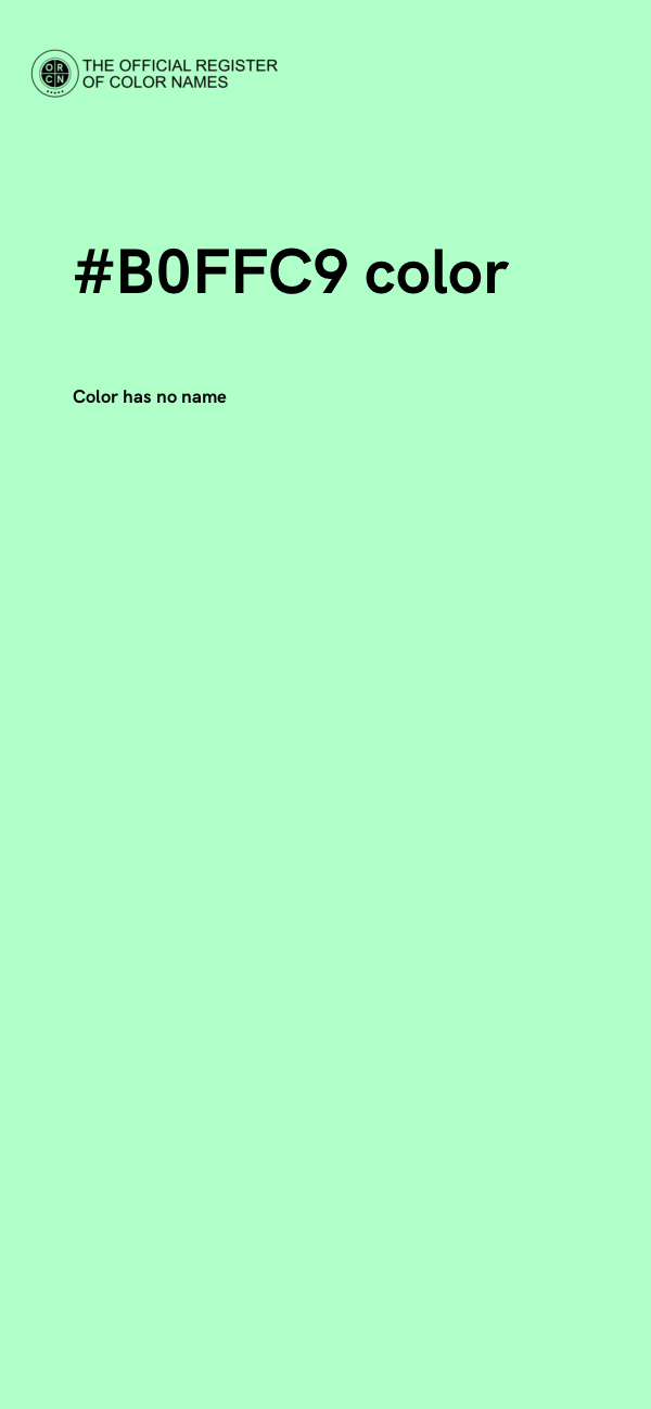 #B0FFC9 color image