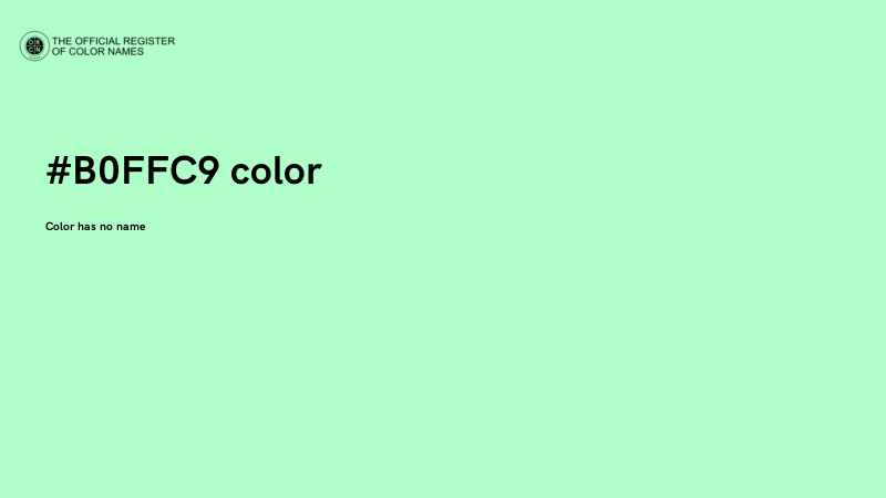 #B0FFC9 color image