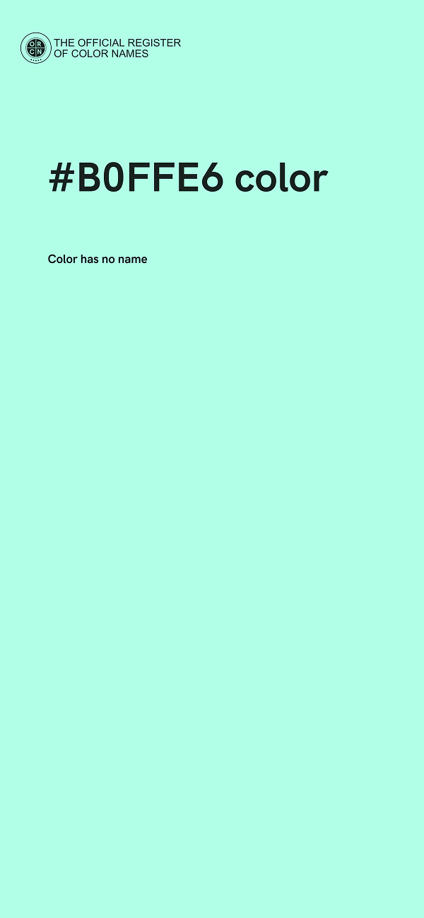 #B0FFE6 color image