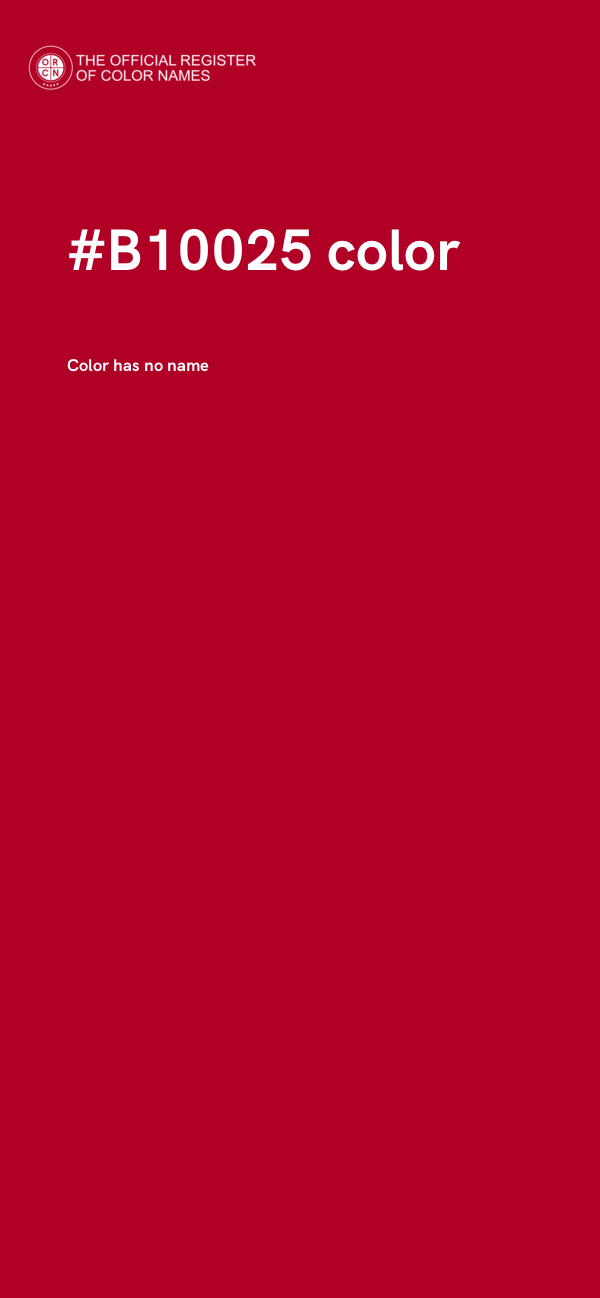 #B10025 color image
