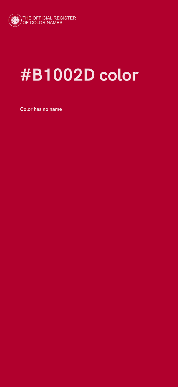 #B1002D color image