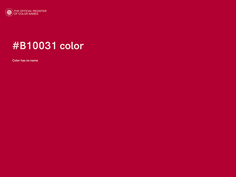 #B10031 color image