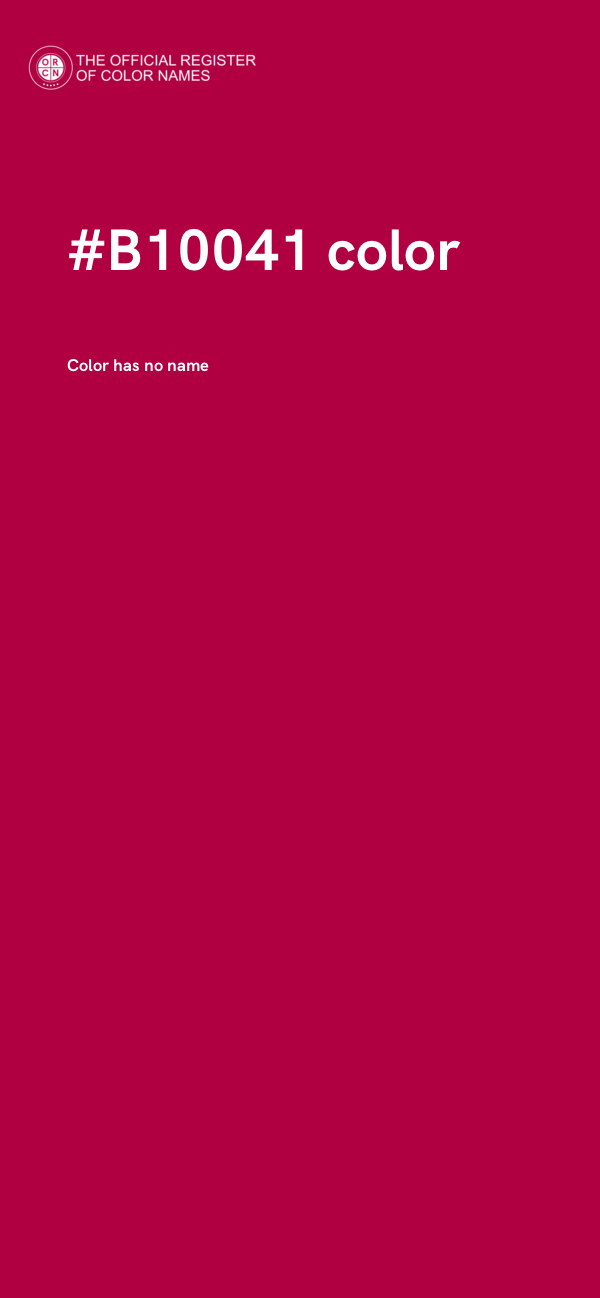 #B10041 color image