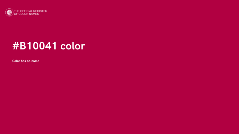 #B10041 color image