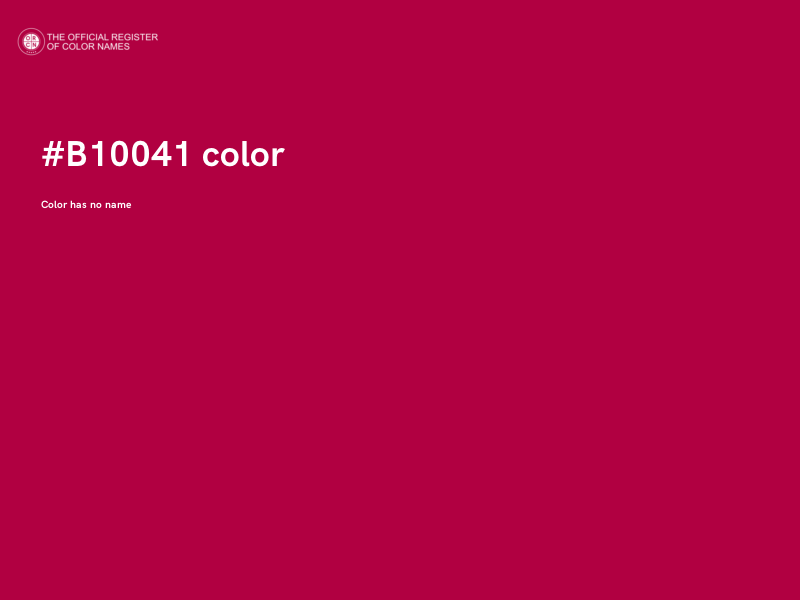 #B10041 color image
