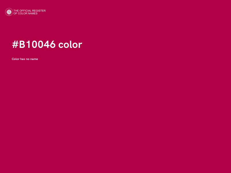 #B10046 color image