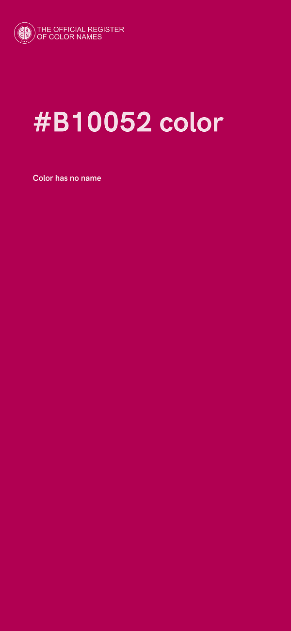 #B10052 color image