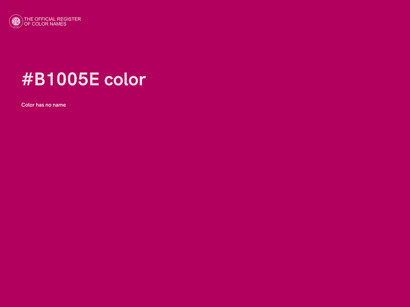 #B1005E color image